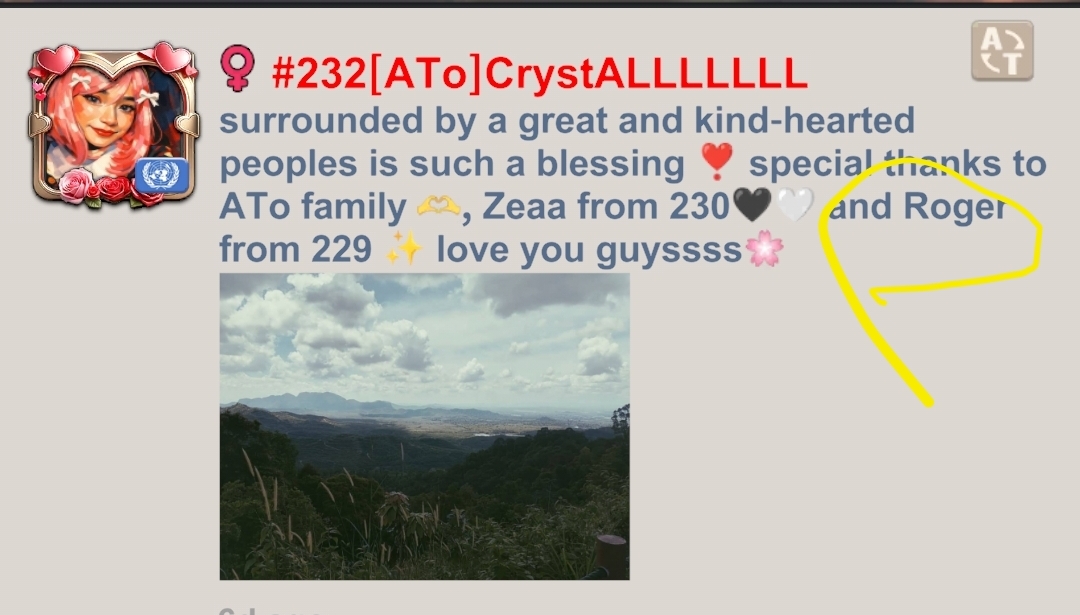 A Friend Post shoutout from Cyrstal!