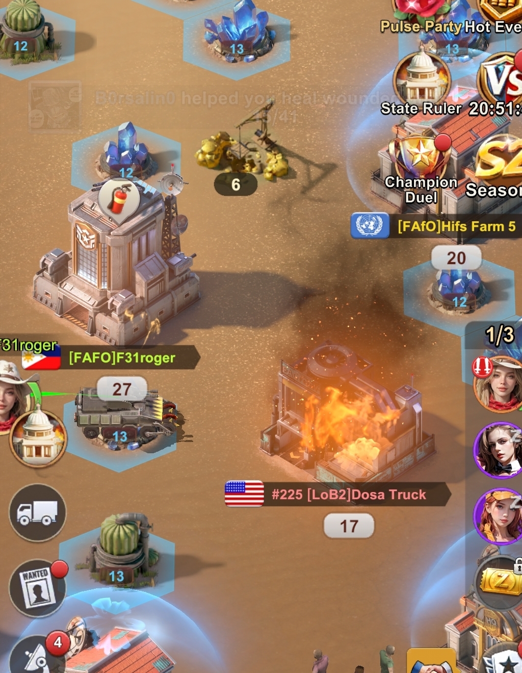 Farm looting during SvS